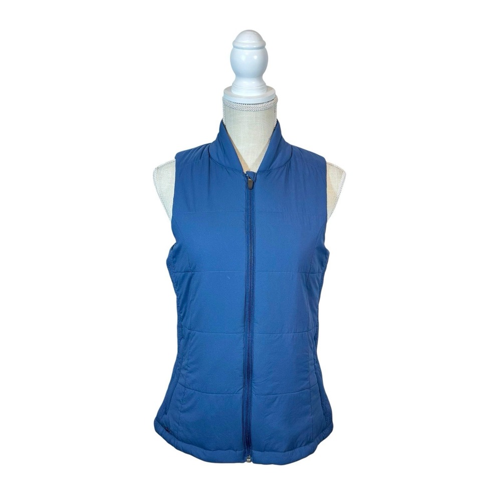 PETER MILLAR Jacket Women Small Lightweight Insulated Puffer Vest Navy‎ Golf